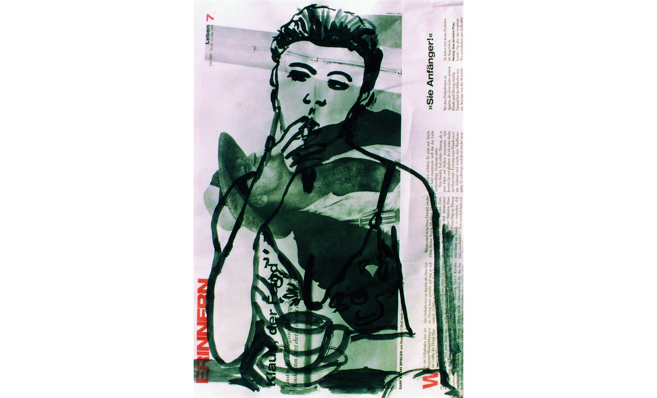 Tusche auf ZeitungspapierJeweils 30 x 40 cm1999